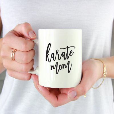 Karate Mom Ceramic Mug Image 1