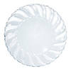 Kaya Collection 10.25" Clear Flair Plastic Dinner Plates (144 Plates) Image 1