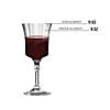 Kaya Collection 11 oz. Clear Crystal Cut Plastic Wine Goblets (48 Goblets) Image 3