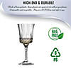 Kaya Collection 11 oz. Clear Crystal Cut Plastic Wine Goblets (48 Goblets) Image 4
