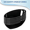 Kaya Collection 2 qt. Black Oval Plastic Serving Bowls (24 Bowls) Image 3