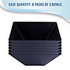 Kaya Collection 3 qt. Black Square Plastic Serving Bowls (24 Bowls) Image 3