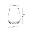 Kaya Collection 4 oz. Clear Stemless Plastic Mini Goblets - 64 Pc. Image 2