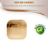 Kaya Collection 4" Square Palm Leaf Eco Friendly Disposable Pastry Plates (100 Plates) Image 2