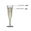Kaya Collection 5 oz. Clear Plastic Champagne Flutes (96 flutes) Image 3
