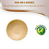 Kaya Collection 5" Round Palm Leaf Eco Friendly Disposable Soup Bowls (100 Bowls) Image 2