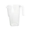 Kaya Collection 52 oz. Clear Square Plastic Disposable Pitchers (24 Pitchers) Image 1