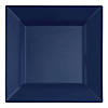 Kaya Collection 6.5" Blue Square Plastic Cake Plates (120 Plates) Image 1