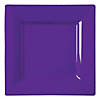 Kaya Collection 6.5" Grape Purple Square Plastic Cake Plates (120 Plates) Image 1