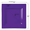 Kaya Collection 6.5" Grape Purple Square Plastic Cake Plates (120 Plates) Image 2