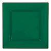 Kaya Collection 6.5" Hunter Green Square Plastic Cake Plates (120 Plates) Image 1