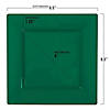 Kaya Collection 6.5" Hunter Green Square Plastic Cake Plates (120 Plates) Image 2