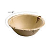 Kaya Collection 6" Round Palm Leaf Eco Friendly Disposable Soup Bowls (100 Bowls) Image 1