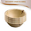 Kaya Collection 6" Round Palm Leaf Eco Friendly Disposable Soup Bowls (100 Bowls) Image 2