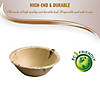 Kaya Collection 6" Round Palm Leaf Eco Friendly Disposable Soup Bowls (100 Bowls) Image 3