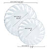 Kaya Collection 7.5" Clear Flair Plastic Appetizer/Salad Plates (180 Plates) Image 1