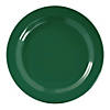 Kaya Collection 7.5" Solid Green Holiday Round Disposable Plastic Appetizer/Salad Plates (120 Plates) Image 1