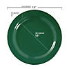 Kaya Collection 7.5" Solid Green Holiday Round Disposable Plastic Appetizer/Salad Plates (120 Plates) Image 2