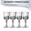 Kaya Collection 8 oz. Crystal Cut Plastic Wine Glasses (48 Glasses) Image 4