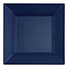 Kaya Collection 9.5" Blue Square Plastic Dinner Plates (120 Plates) Image 1