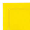 Kaya Collection 9.5" Yellow Square Plastic Dinner Plates (120 Plates) Image 1