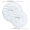Kaya Collection 9" Clear Flair Plastic Buffet Plates (180 Plates) Image 1