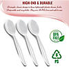 Kaya Collection Clear Disposable Plastic Serving Spoons (150 Spoons) Image 3