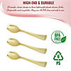 Kaya Collection Gold Disposable Plastic Serving Spoons (60 Serving Spoons) Image 2