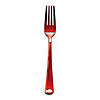 Kaya Collection Shiny Metallic Red Plastic Forks (600 Forks) Image 1