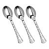 Kaya Collection Shiny Silver Glamour Cutlery Disposable Plastic Spoons (600 Spoons) Image 1