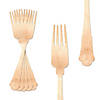 Kaya Collection Silhouette Birch Wood Eco-Friendly Disposable Dinner Forks (600 Forks) Image 3