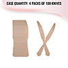 Kaya Collection Silhouette Birch Wood Eco-Friendly Disposable Dinner Knives (600 Knives) Image 4
