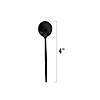 Kaya Collection Solid Black Moderno Disposable Plastic Dessert Spoons (480 Spoons) Image 1