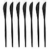 Kaya Collection Solid Black Moderno Disposable Plastic Dinner Knives (480 Knives) Image 1