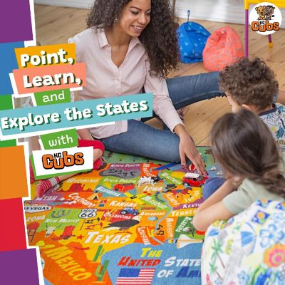 KC Cubs: Educational Rug: USA Map, 3x5' Playmat, Interactive Geography Play Image 1