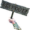 Keep Out Zombie Groundbreaker Sign Decoration Image 1