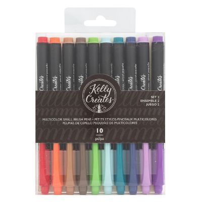 Kelly Creates Small Brush Pens 10/Pkg-Multicolor Set 2 Image 1