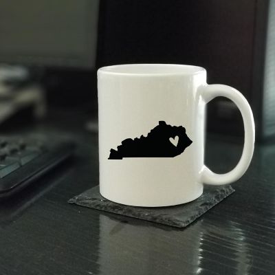 Kentucky State Heart Ceramic Mug Image 1