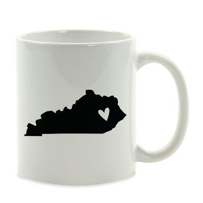 Kentucky State Heart Ceramic Mug Image 2