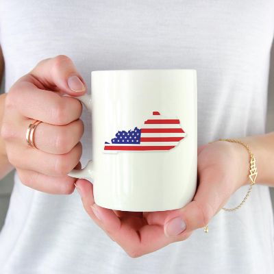 Kentucky US Flag Ceramic Mug Image 1