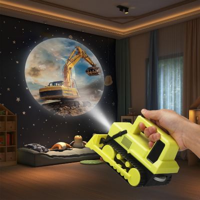 Kid Galaxy: Construction Front End Loader Flashlight &amp; Projector Image 2