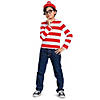 Kid&#8217;s Classic Where&#8217;s Waldo Costume - Medium Image 1