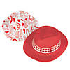 Kid&#8217;s Valentine Fedora Hats - 12 Pc. Image 1