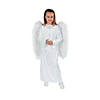 Kids Angel Nativity Costume with Wings & Candle - Small/Medium Image 1