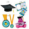 Kids&#8217; Black Elementary School Graduation Mortarboard Hats with Awards Kit for 12 Image 1