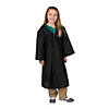 Kids&#8217; Black Matte Elementary School Graduation Robe Image 1