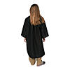 Kids&#8217; Black Matte Elementary School Graduation Robe Image 2