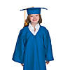 Kids&#8217; Blue Matte Elementary School Graduation Mortarboard Hat Image 1