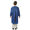 Kids Blue Shiny Elementary School Graduation Robe Image 1