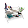 Kids Book Caddy with Shelf, White Image 1